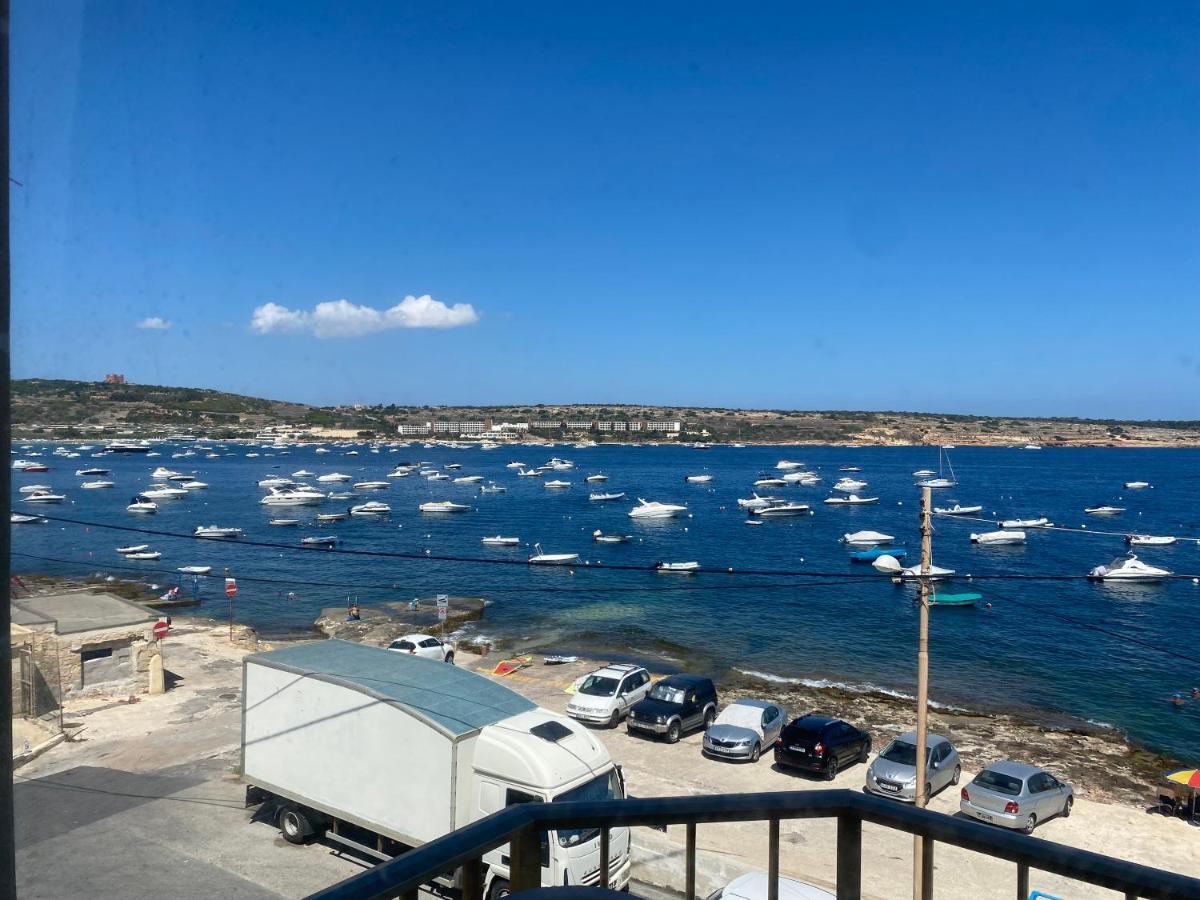 Sea Front Apartment At Mellieha Bay, Malta! Exteriör bild